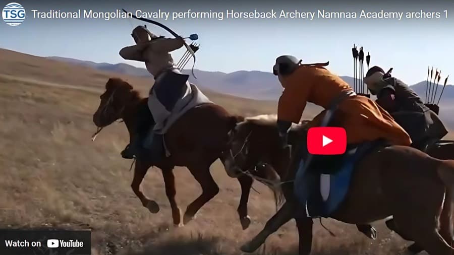 Traditional Mongolian Cavalry Horseback