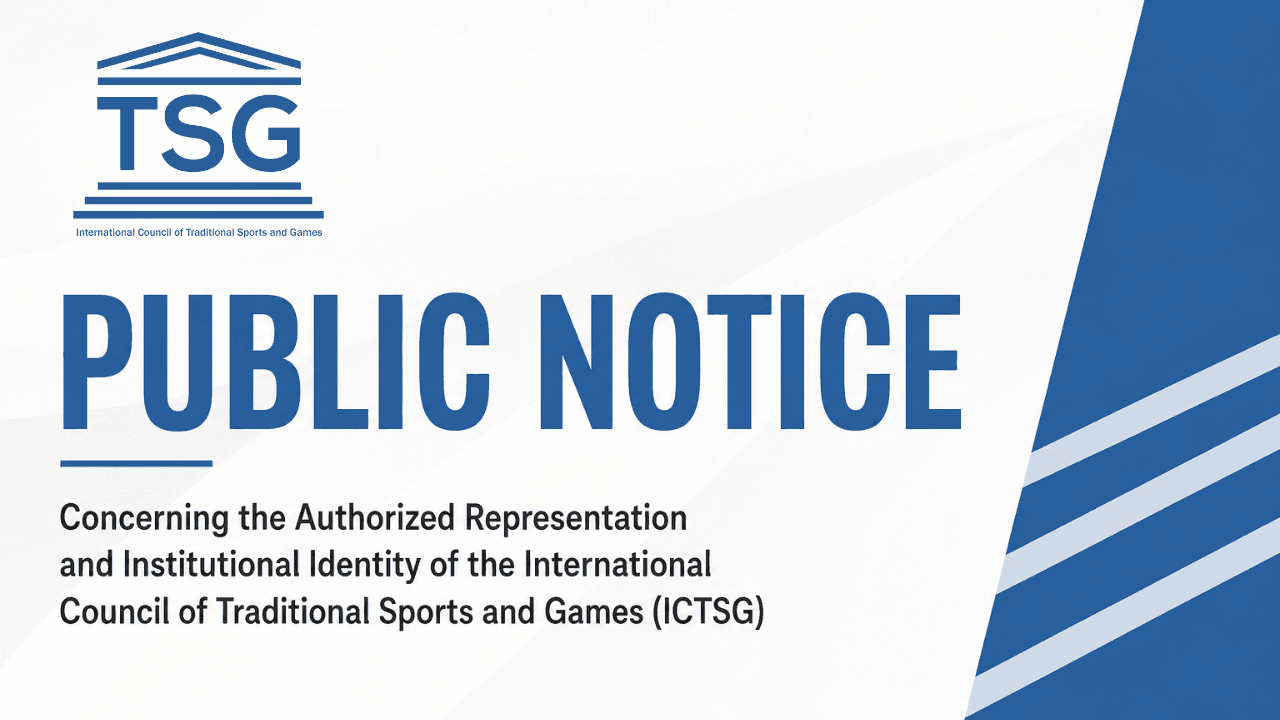 PUBLIC NOTICE: Authorized Representation and Institutional Identity of ICTSG
